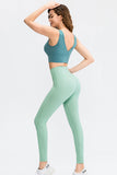 exposed seam high waist yoga leggings 1