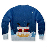 this santa loves to go down christmas ugly sweatshirt