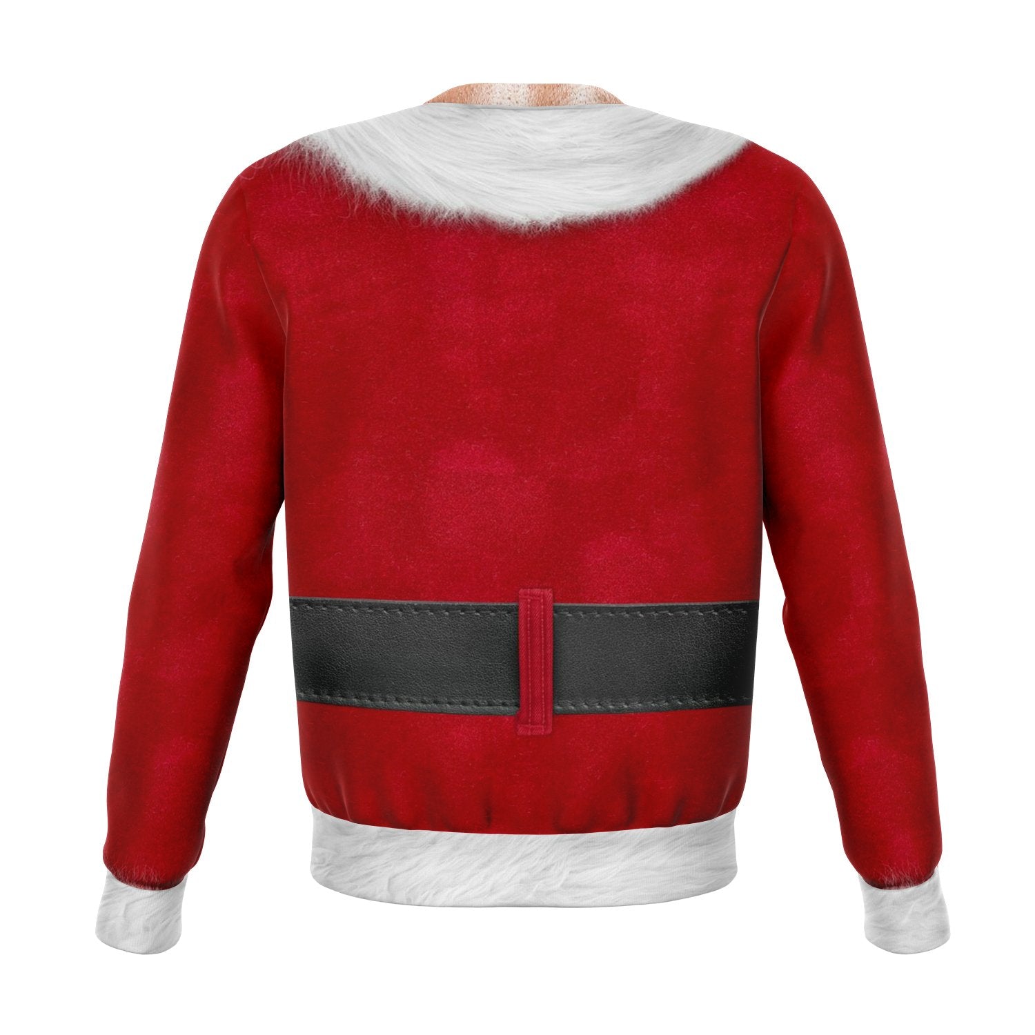 fit santa caucasian christmas ugly sweatshirt