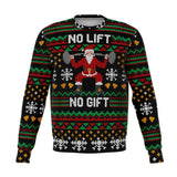 no lift no gift christmas ugly sweatshirt