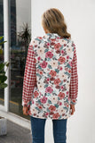 floral plaid button down shirt dress