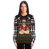 santa bouncer ugly christmas sweatshirt