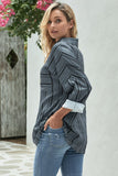 striped buttoned down blouse