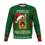german shepherd feeliz navidog ugly christmas sweatshirt