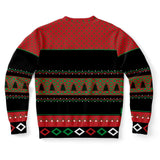 white and red christmas ugly christmas sweatshirt