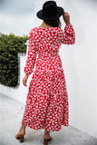 floral puff sleeve maxi dress