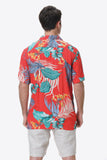 hawaiian style button up short sleeve shirt