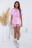 tie dye top and shorts set