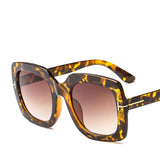vintage rivet contrast square sunglasses
