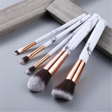 5pcs marbling makeup brushes set