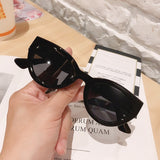 gradient classic cat eye sunglasses