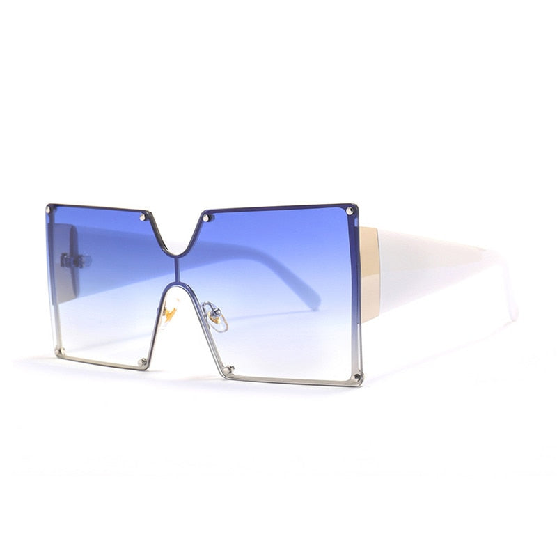 oversized square gradient sunglasses