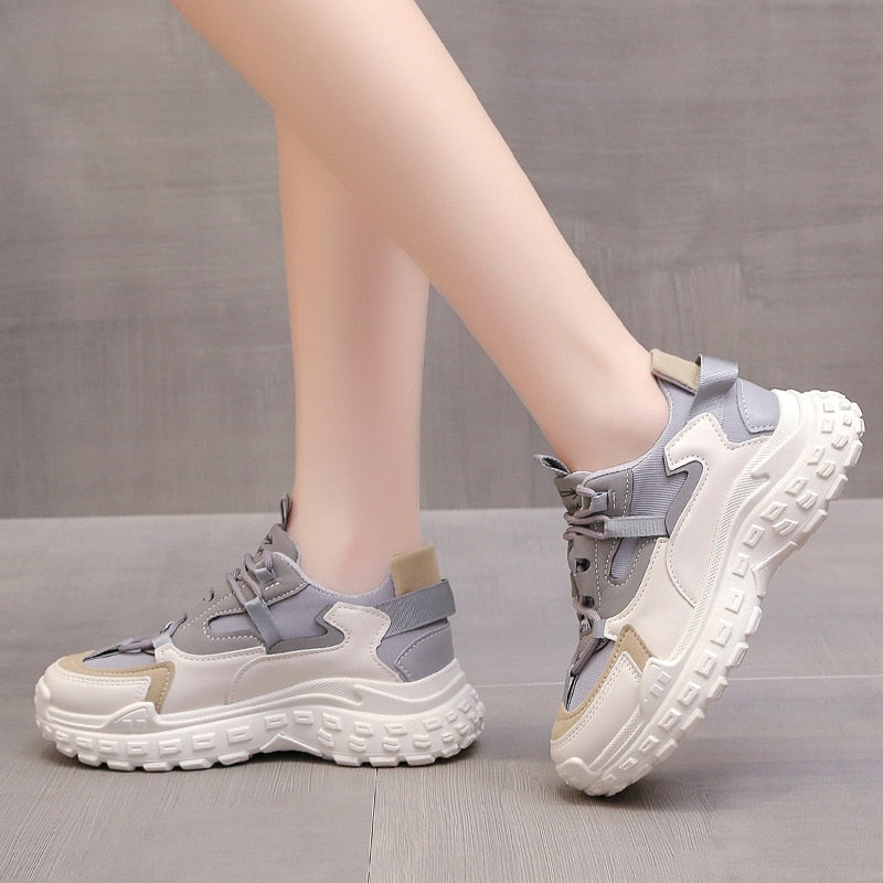 breathable platform vulcanized sneakers 1