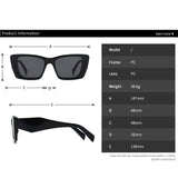 oversized rectangular sunglasses