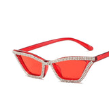 triangl diamond studded retro sunglasses