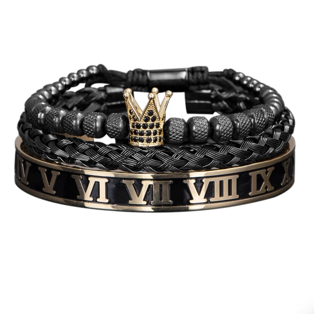 crown enamel roman numeral bangles hemp rope buckle bracelet bangles