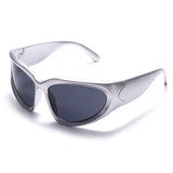 y2k outdoor steampunk mirror sport sunglasses