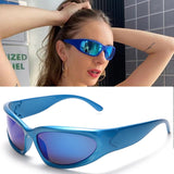 y2k punk polarized wrap sport sunglasses