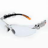 diamond y2k rimless visor sunglasses