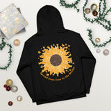 sunflowers and butterflies spread your love to the world streetwear hoodie