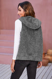 zip up fleece hooded vest