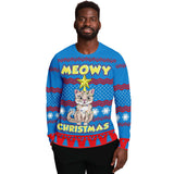 meowy christmas ugly christmas sweatshirt