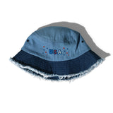 4th of july usa distressed denim bucket hat