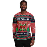 holiday spirit ugly christmas sweatshirt