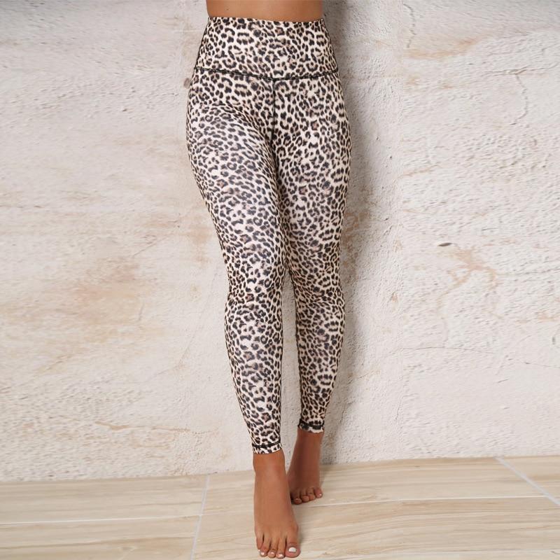 leopard print high waist push up leggings