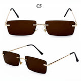 vintage small square frame gradient retro sunglasses