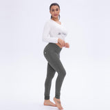 stretchable mid rise butt lifting pant