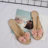 colorful diamond butterfly crystal bordered outdoor slippers