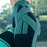seamless printed stretchy tight high waist leggings