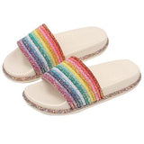 shining rainbow outside slide slipper