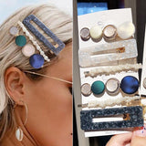3pcs set acrylic pearl hair clips