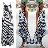 boho striped sleeveless maxi dress 1