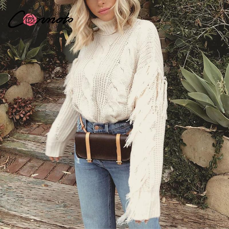 vintage turtleneck knitted pullovers sweater