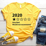 funny 2020 review cotton t shirt