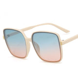 oversized vintage gradient square sunglasses 1