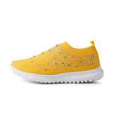 summer flats casual slip on crystal fashion sneakers