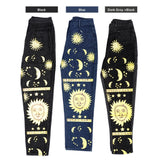 sun star printed high waist pants