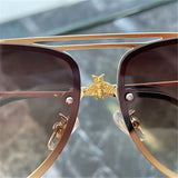metal frame vintage aviator sunglasses