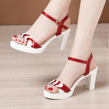 white 8cm heels