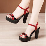 black 10cm heels