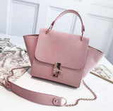 european style matte pu leather large capacity handbag