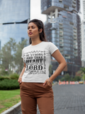 be strong and take heart and wait for the lord short sleeve t shirt