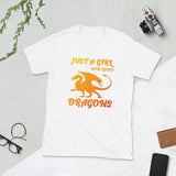 just a girl who loves dragons short sleeve t shirt