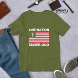 one nation under god short sleeve t shirt