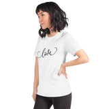 lets all fall in love short sleeve t shirt